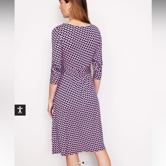 NEW Boden | Amelie Long Sleeve Dress | Sherbert Terrace Swirl | 8R | NWT‎ - Picture 3 of 16